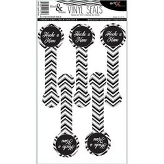 Adhesivo Artesanato Black & White Hecho a Mano Scrapbook Planner Vinil