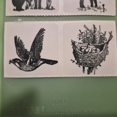 Vintage Victorian Black And White Clear Stickers Junk Journal Scrapbooking rare