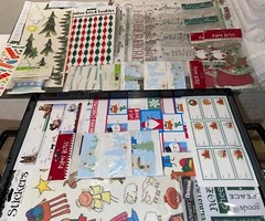 200+ Christmas Holiday Stickers Variety Sizes, Shapes, Styles For Gifts, Decor