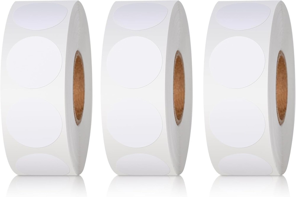 Blank Dot Stickers, 1 inch Circle Stickers, 3000Pcs Round Price Stick…
