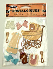 Victorian Designed Raised Stickers Bundle of 7 different Clothing Accessories