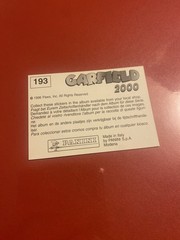Garfield “2000” Sticker Card #193