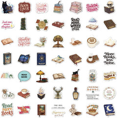 200 PCS Book Stickers for Adults,Bookish Stickers for Kindles,Book Journal Stick