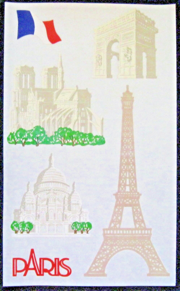 Mrs Grossman Set of Six Laser Cut ‘Destinations’ 4 x 6 inch Stickers (c-2001)