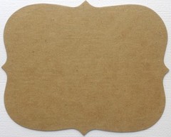 {4 Pc} BRACKET LAYERED NOTES – Bare Labels / Frames / Mats Chipboard Die Cuts