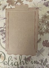 BOTANICAL FRAME Die-Cuts (3pc)8.5”x11”K&Company •Memories•Delight•Flowers•
