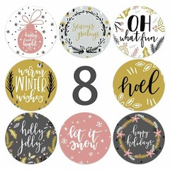 1 Roll of 500pcs 1″/1.5″ Assorted Floral Thank You Stickers Round Sealing Labels