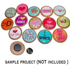 Me & My Big Ideas Tween/Girly Jelly Stickers Self Adhesive Glittery FUN