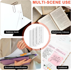 A-Z Letters Tabs Sticky Alphabet Tabs Self Adhesive Page Tabs Indexes for Books