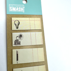 SMASH K & Company Vintage Style Sticky Notes Stickies Scrapbook Journals Planner