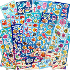 24 Sheets Stickers for Kids & Toddlers, Cute Kids Stickers Variety Pack for Scra