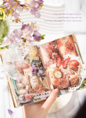 6 Sets 300 Pcs Washi Stickers Kit for Journaling, Vintage Aesthetic Antique Magi