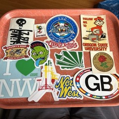 Mixed Lot Of 12 Vintage Stickers, Advertising, Snow Boarding, Aerosmith, OSU+