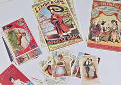 Scrap Victorian Advertising 50 Piece Craft Paper Scrapbooking Vintage Material