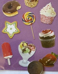 DESSERT FOOD Stickers(50pcs) •Cupcake•Donuts•Cookies•Ice Cream•Candy•Card Making