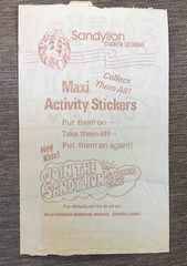 Vintage 1980s Sandylion It All Adds Up Activity Sticker Sheet