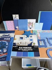 *Bulk* Blue Paper Scrapbooking, Project, Crafting Paper