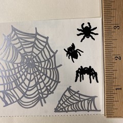 Vintage SPIDER WEB Sticker Sheet Scrapbook Planner Craft Stickers