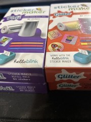 Hello Blink 80 Count Art and Design Foil & Glitter Sticker Maker Refill 4pk 7A