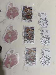 Brandy Melville Band/Other Pins and Stickers, 7 pins, 13 stickers