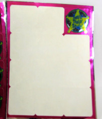 Vintage CTP Rootin Tootin Reader Shiny Foil Sheriff Star Stickers 1 Full Sheet +