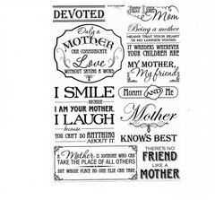 Mother Mom Mommy Friend Family Laugh Smile Phrase Scrapbook Craft Stickers