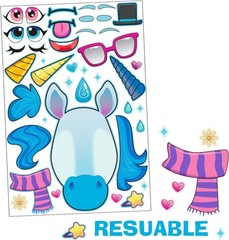 Make Your Own Unicorn Face Stickers – Fun 36 PCS Set for Creative Play