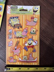 Vintage 2000s SPONGEBOB SQUAREPANTS Sticker Hawaii Luau Summer Cookout Cook Out