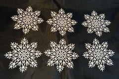 Tim Holtz Holiday Die Cuts * Flurry #3 Snowflakes * 4 Glitter or 6 Cardstock