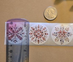 16 Beautiful Artsy Snowflake Stickers Boho Style Christmas Snowflake Stickers