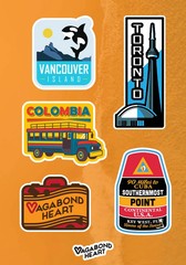 MINI Travel Stickers – 65 Locations!