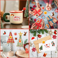 Christmas Stickers, 339 PCS 24 Sheets Merry Christmas Stickers for Cards Crafts