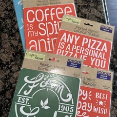 Lot of 67 Packages Crafters Square Assorted Stickers, Transfers, Stencils New