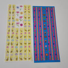 NEW Lot BUTTERFLY BUGS BEES Scrapbooking Stickers Cut-Outs Borders -F