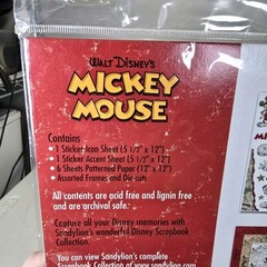 Mickey Mouse Scrapbook Theme Pack Walt Disney Vintage Mickey Sandylion Stickers