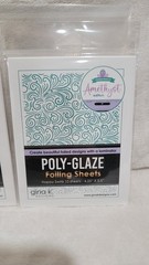 POLY-GLAZE Foiling Sheets Amythest And Happy Swirls BUNDLE