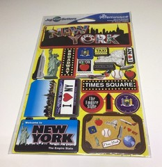 New York City NYC Theme Scrapbook Stickers Sealed Set Of 4 Packs
