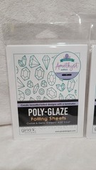 POLY-GLAZE Foiling Sheets Amythest And Happy Swirls BUNDLE