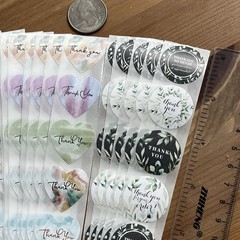 200pcs Cute Thank You Stickers 1” Small Business for Decorate Envelopes Sealing
