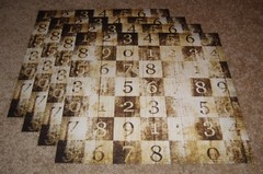 Daisy D’s Vintage Single Sided Scrapbook Paper(4) ~ Market Numbers