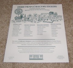 Creative Imaginations Debbie Mumm Collector’s 8×10 Sticker Sheet ~ Christmas