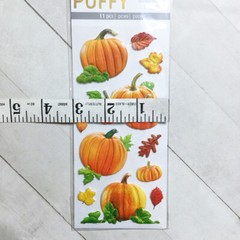 Pumpkin Stickers Scrapbook Embellishments Sticky Pix Puffy Fall Halloween
