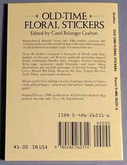 Dover Multicolor Victorian Flowers & Plants Sticker Book 43 Designs 0486262316