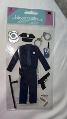 New Jolee’s Boutique POLICE OFFICER Dimensional Stickers UNIFORM BADGE