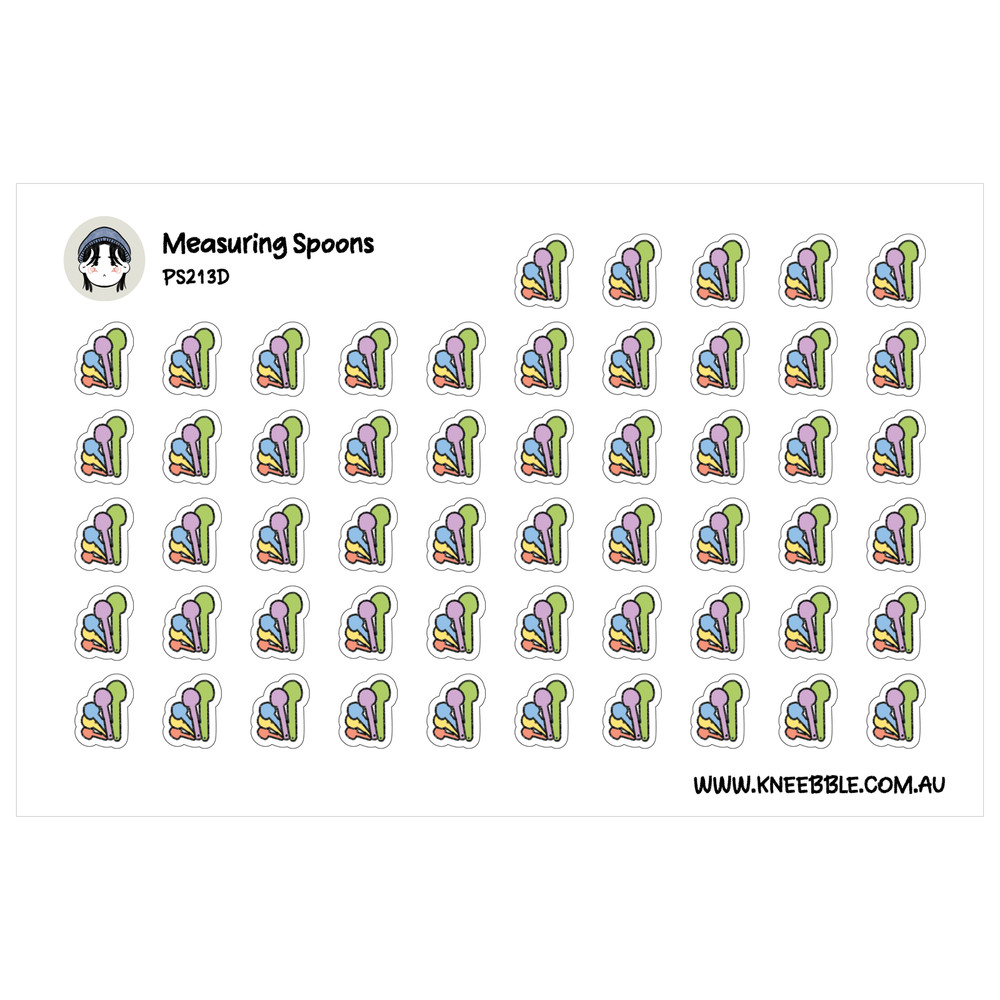 Measuring Spoons Planner Stickers – Bakery Cooking Tools