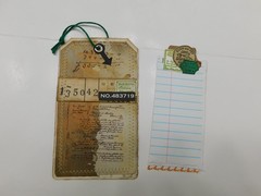 Junk Journal Add-Ons Handmade Tags Card Envelope File Clipboard Ephemera Set 4