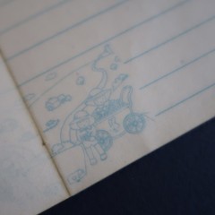Vtg 80s Mini Notebook School Pocketbook Memo Paper Stationery- Patty Jimmy Twins