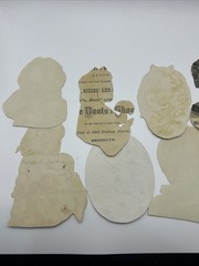 Antique Lot Of 8 Victorian Scrap Paper Ephemera For Collecting Or Scrapbooking