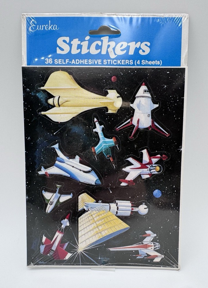 Eureka Stickers Space 4 Sheets 36 Pcs Paper Magic Group New