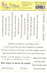 TINY TALES – VELLUM STICKERS – SCHOOL / GRADUATION – 17.5cm x 12cm